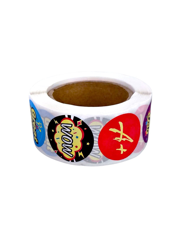 Back to School- 500pcs Roll of Stickers