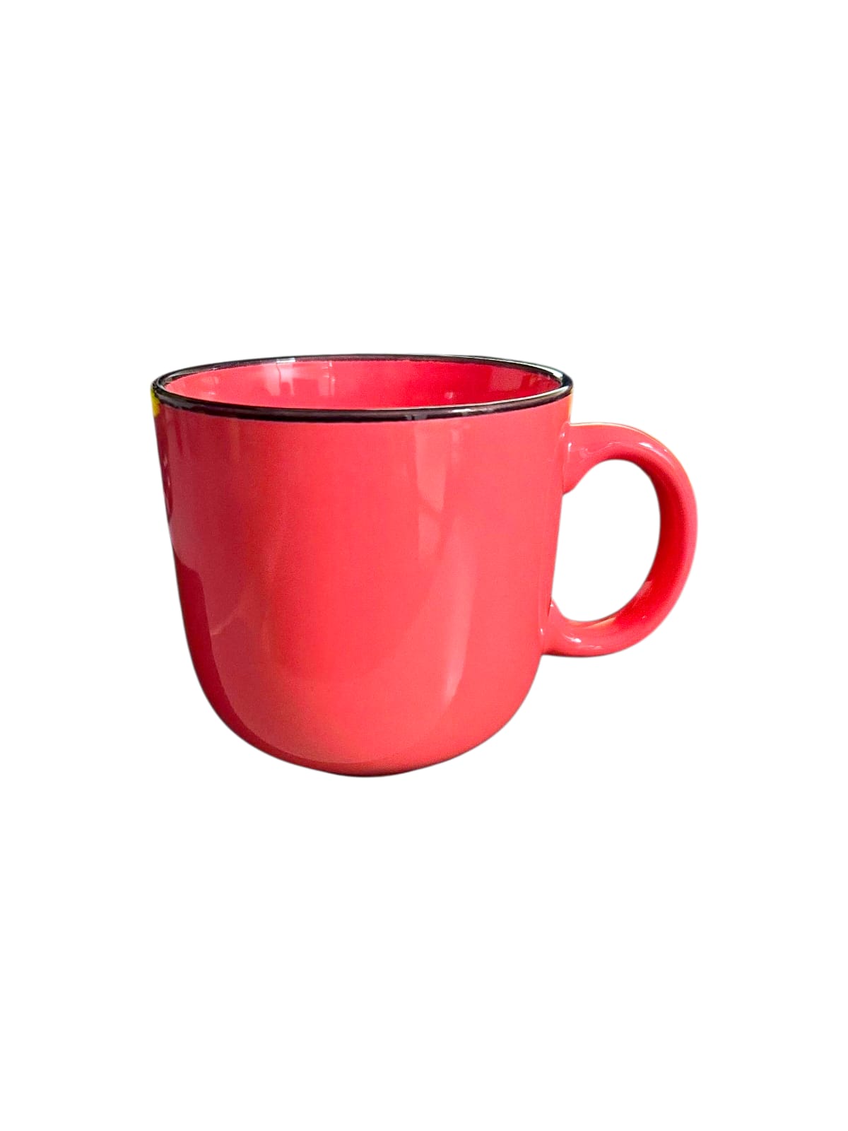 Tazas de Cerámica Borde Fino Negro 13oz