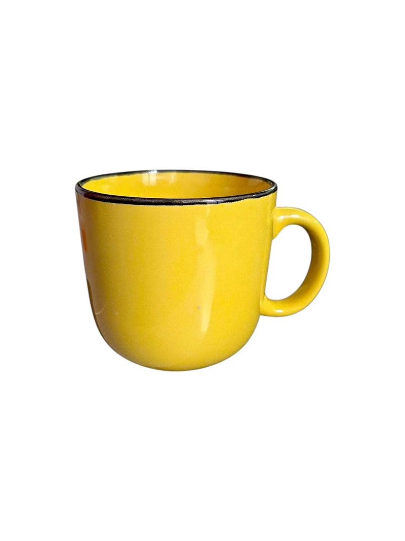 Tazas de Cerámica Borde Fino Negro 13oz
