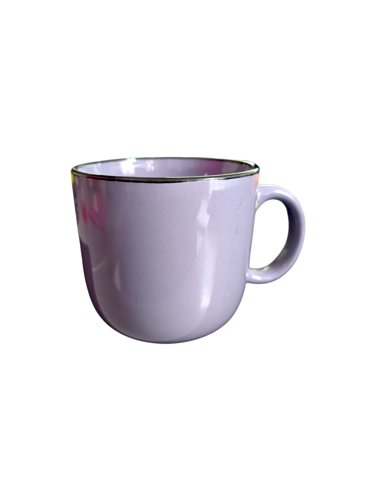 Tazas de Cerámica Borde Fino Negro 13oz