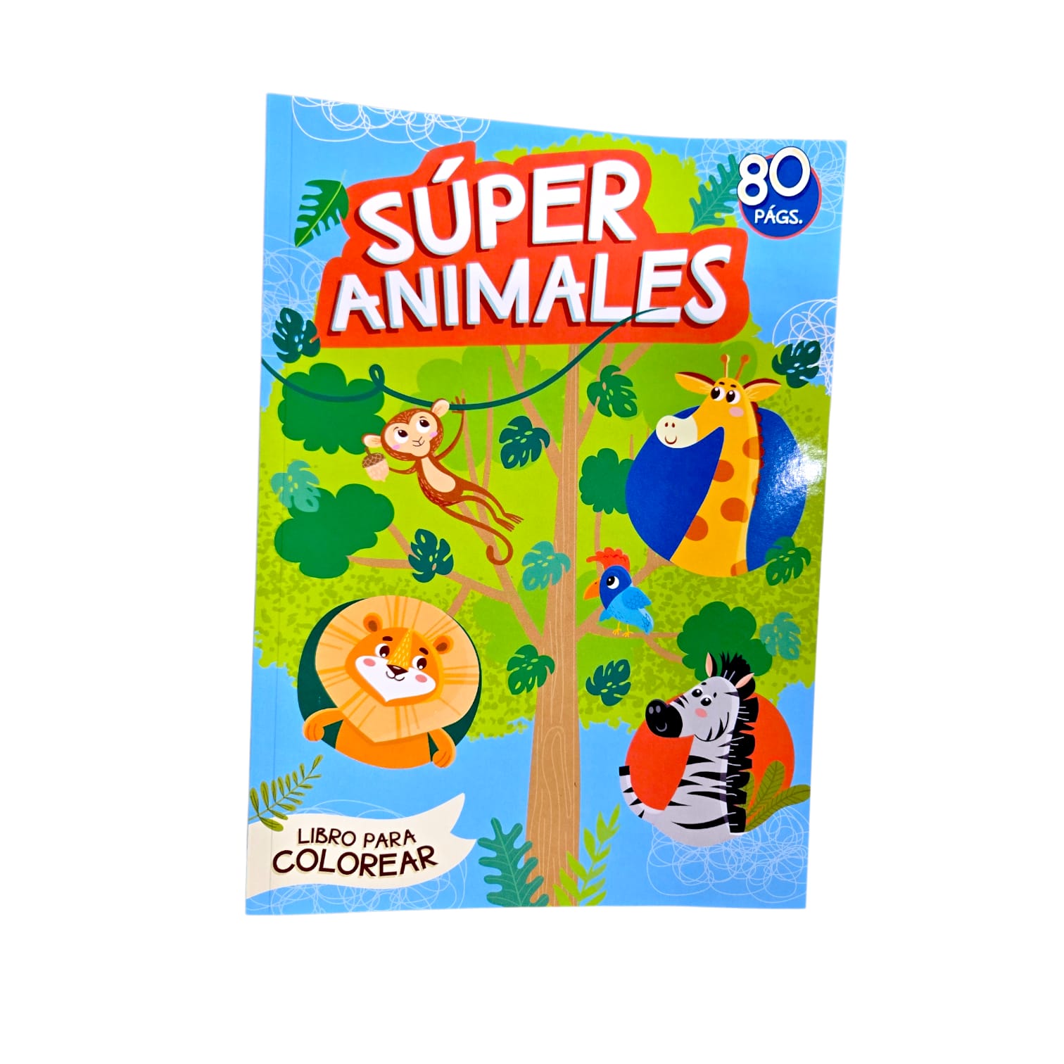 Libro de Colorear- Reino Animal / Súper Animales – 80 Páginas | Diversión Infantil.