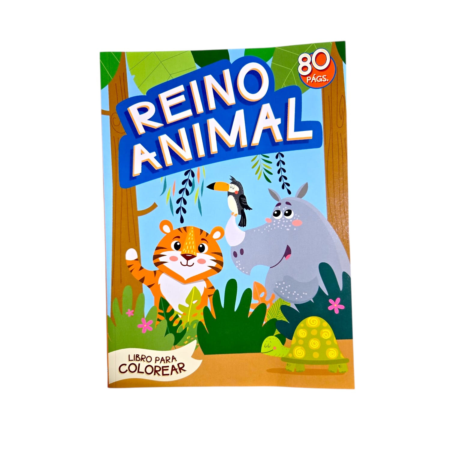 Libro de Colorear- Reino Animal / Súper Animales – 80 Páginas | Diversión Infantil.