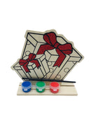 Christmas - Wood Plaque w/ Paint (Peppermint) 7"