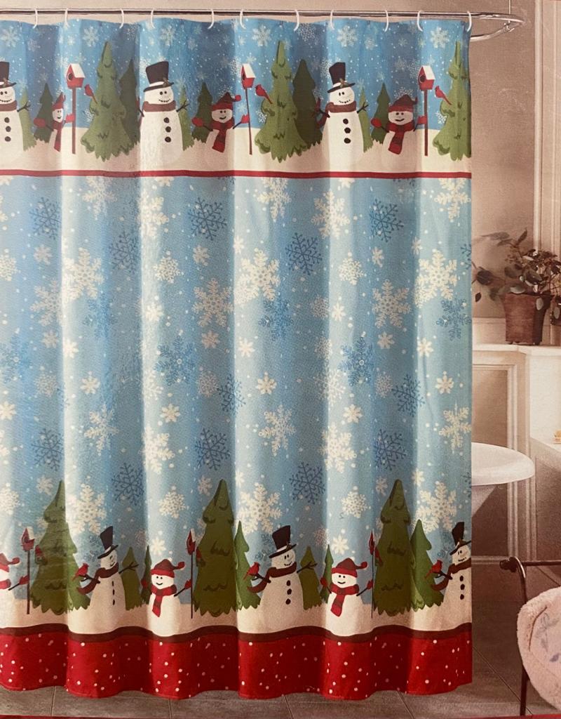 Home & Bath - Fabric Shower Curtain / Cortinas de Baño Sin Ganchos 70''x 72''