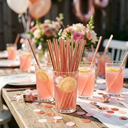 30pcs Paper Straws – Fiestas y bebidas