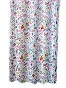 Navidad- Cortina de Baño con Gabados en Merry Christmas/Joy 14pcs
