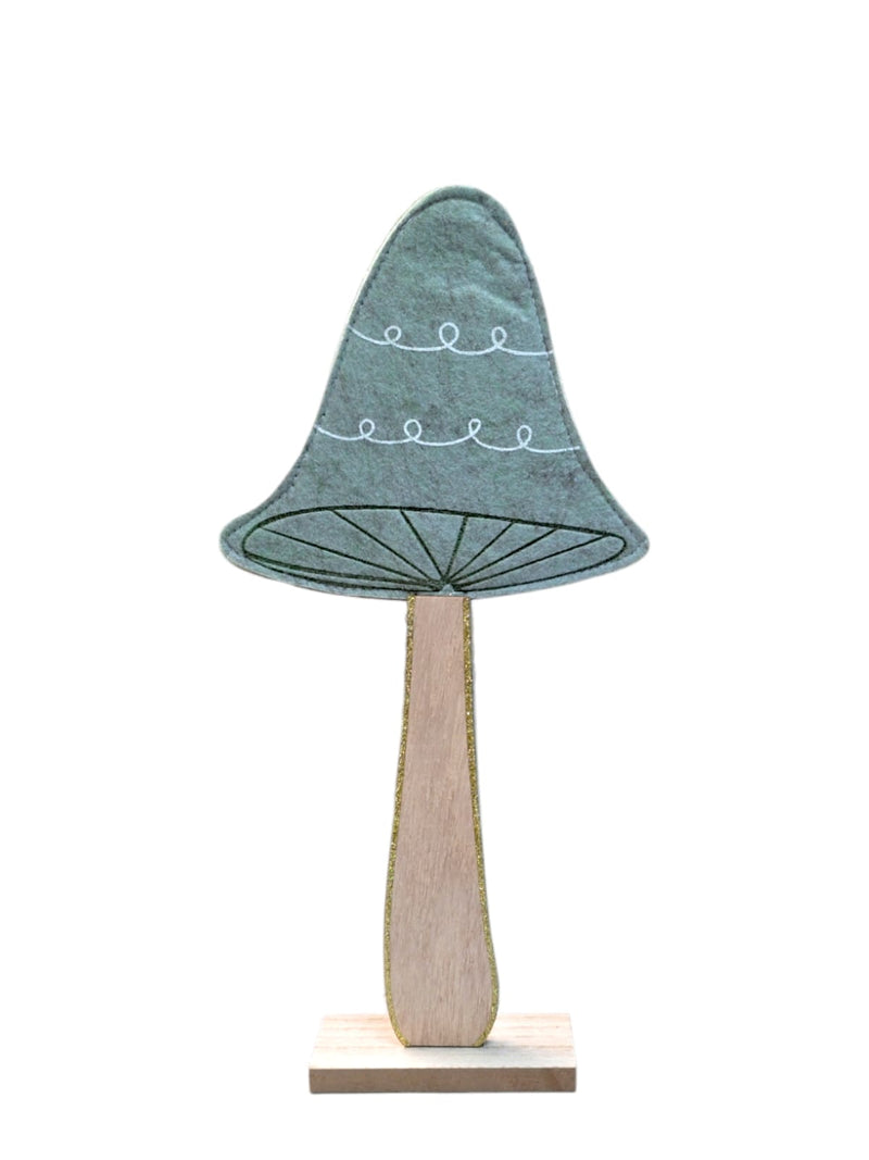 Christmas - Xmas Felt Mushroom on base