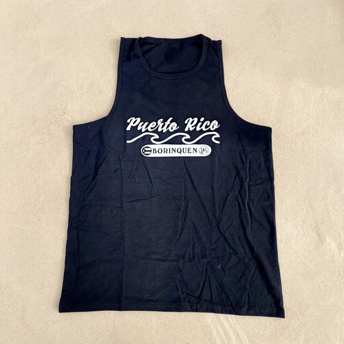 Souvenir de Puerto Rico- T-shirts de Puerto Rico – camisilla azul marino Puerto Rico Borinquen