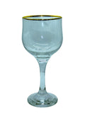 Glassware - Crystal Glasses with Gold Rim