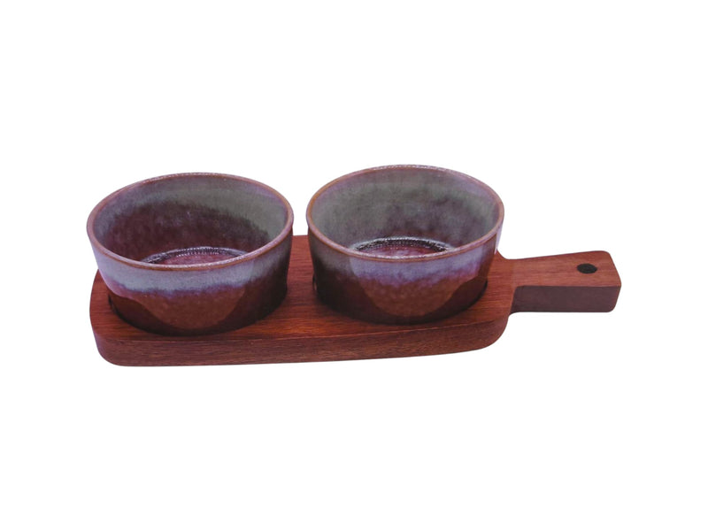 AW Cuisine- Round Ceramic Bowl with Reactive Glaze
