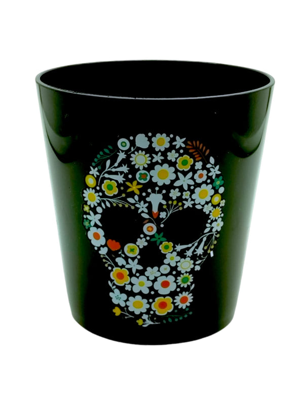 Halloween- Vaso con Calavera en Flores