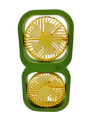 Rechargeable double fan