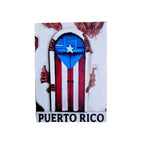 Souvenir de Puerto Rico- Magneto Madera PR.