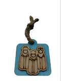 Artesanía en Madera - Ornamentos Tres Reyes Magos en Relieve (de frente) 3'' aprox.