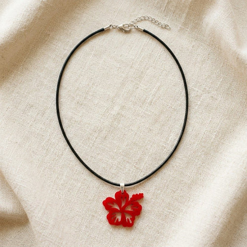 Artesanía de Puerto Rico- Collar souvenir amapola
