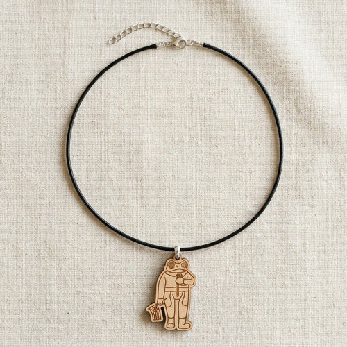 Artesanía de Puerto Rico- Collar souvenir sapito concho