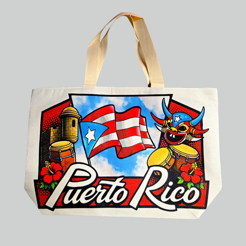 Souvenir de Puerto Rico – Bulto Playa con Diseño Boricua