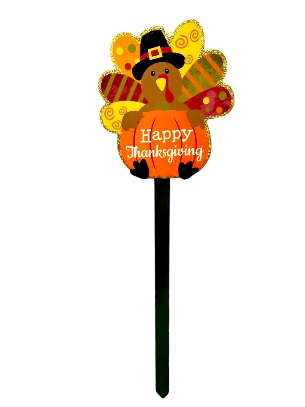Otoño- Estacas de Madera Motivo de Pavo & Calabaza | *SOLO RECOGIDO EN TIENDAS*