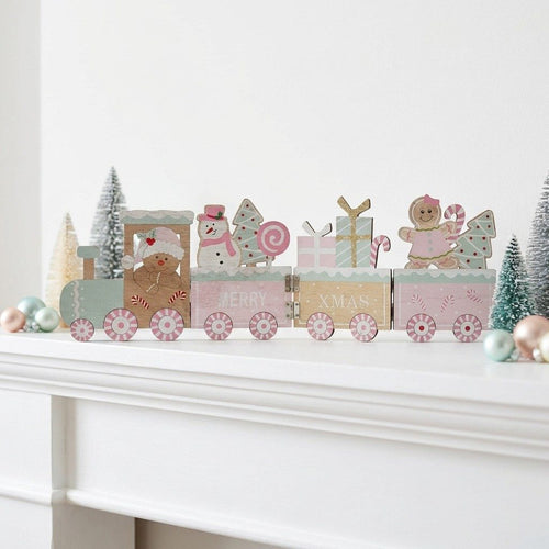 Candy Train Wooden Christmas Folding Decor – 5.5"
