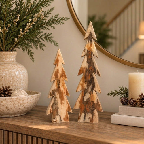 Rustic Wooden Christmas Tree Decor | 2 Sizes