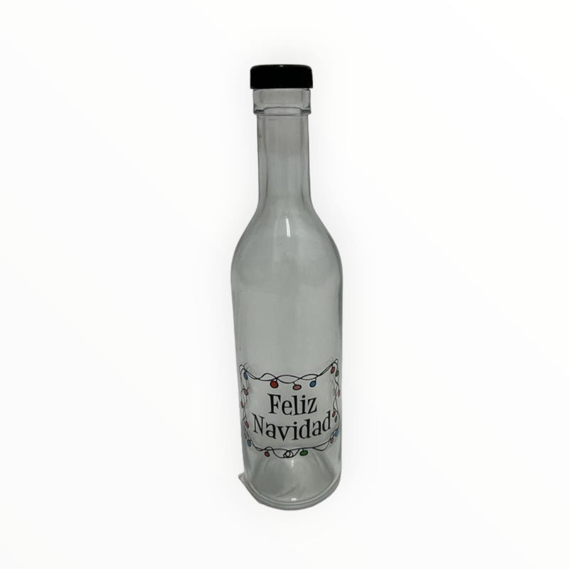 Botellas de Coquito (Fondo Redondo con Tapa de Rosca) 13oz.