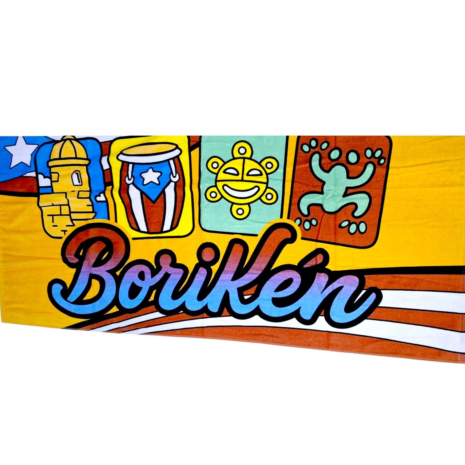 Souvenir de Puerto Rico- Toallas de Puerto Rico – Diseño Boricua | Suaves y Absorbentes.