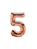 AW- Globo Metálico Golden Rose 34"IN