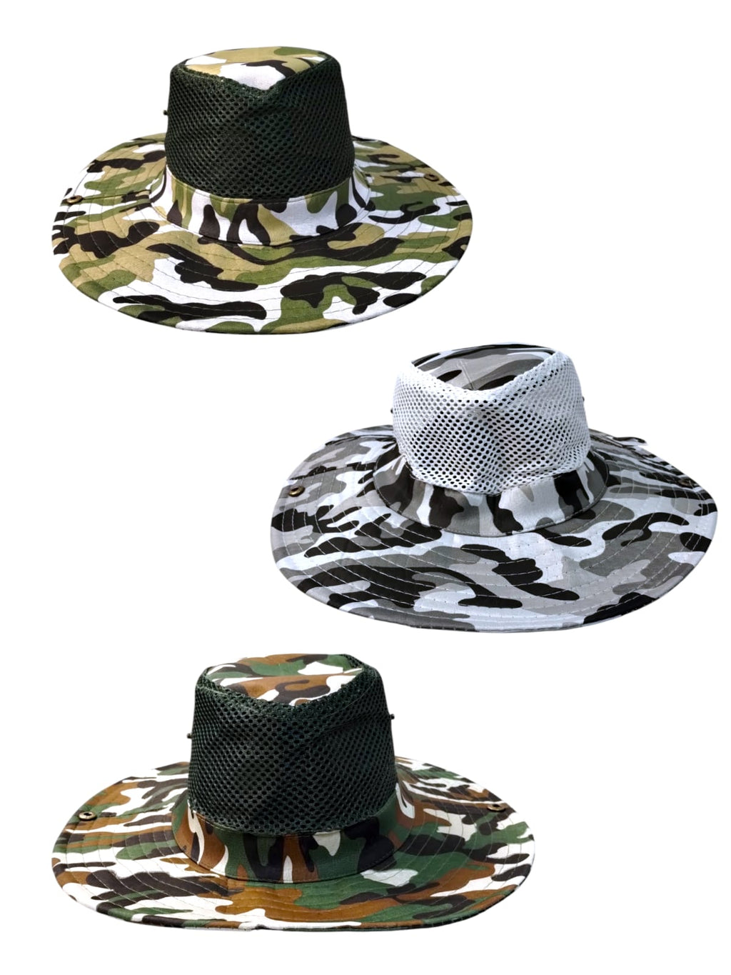 Men's Sun Hats - Camouflage Style