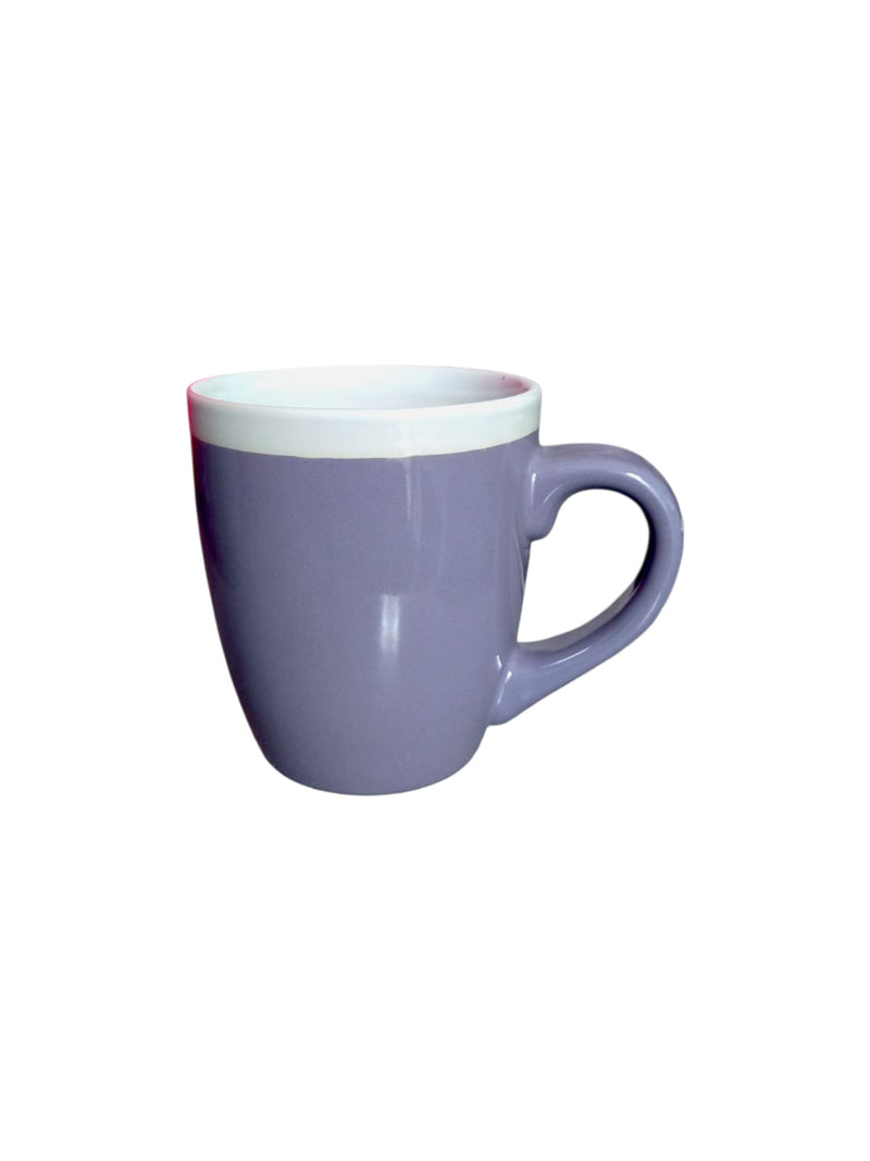Tazas de Cerámica Borde Blanco 13oz