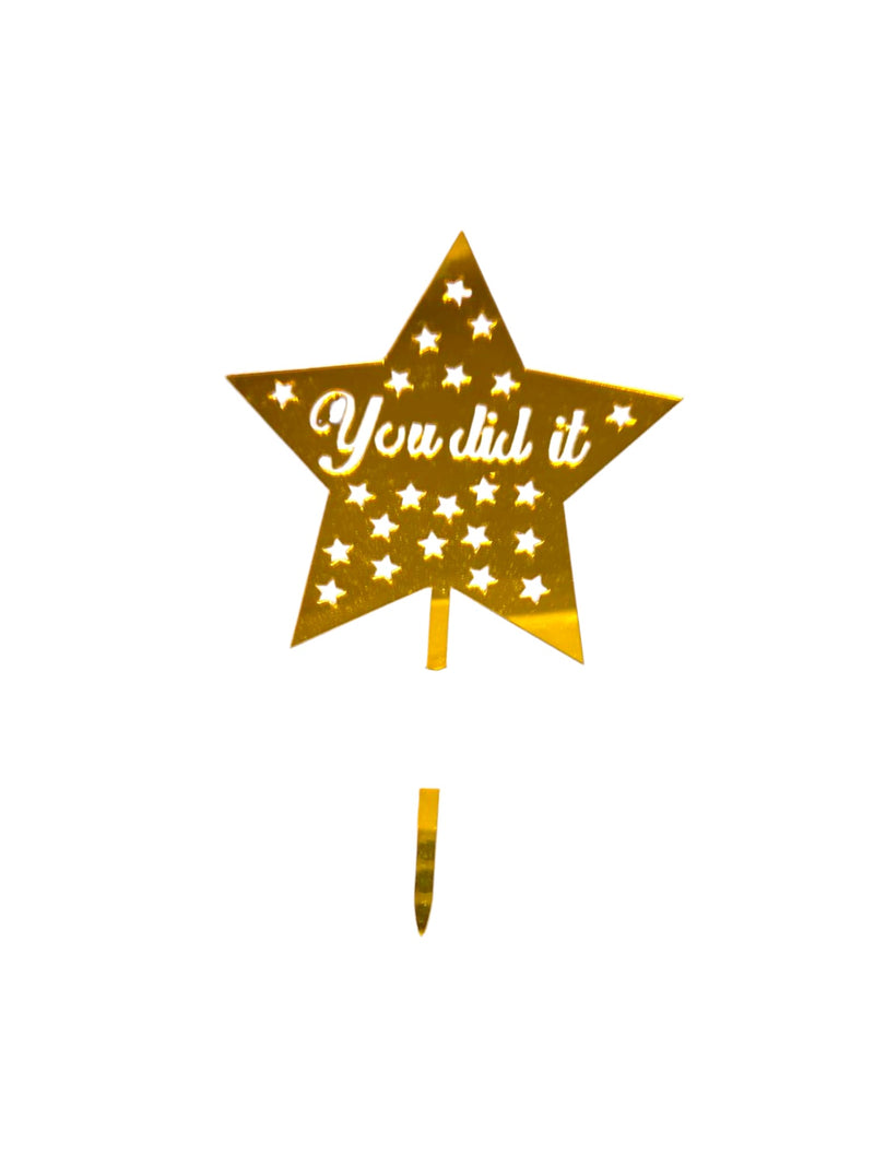 Graduación- Acrylic Cake Topper