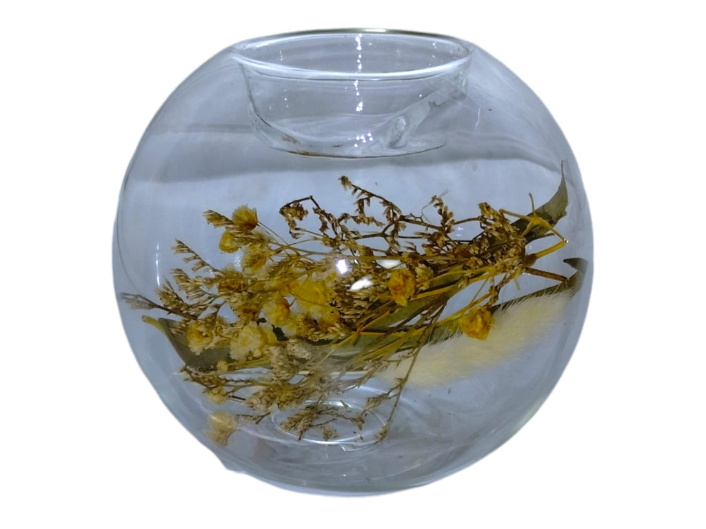 Candle Holder con Plantas artificiales