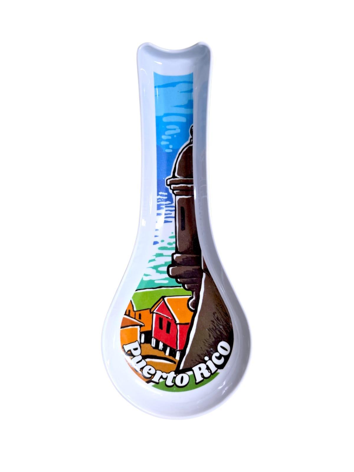 Souvenir de Puerto Rico - Descanso para Utensilios de Cocina en Melamina