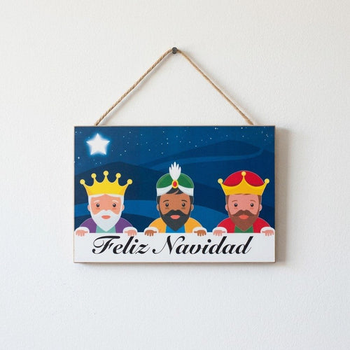 Placas de Madera para Pared- 3 Reyes Magos