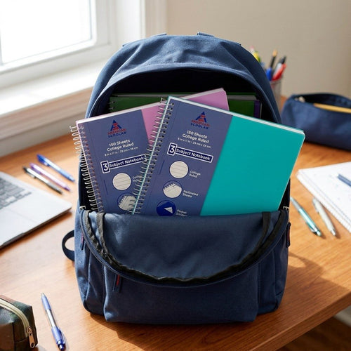 American Scholar - 3 Subject Notebook (150 Sheets College Ruled) – Organización para la escuela y la universidad