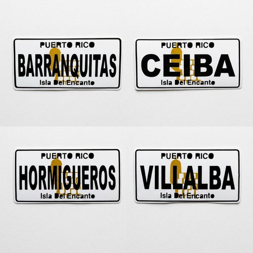 Souvenirs de Puerto Rico - Stickers Pueblos de Puerto Rico
