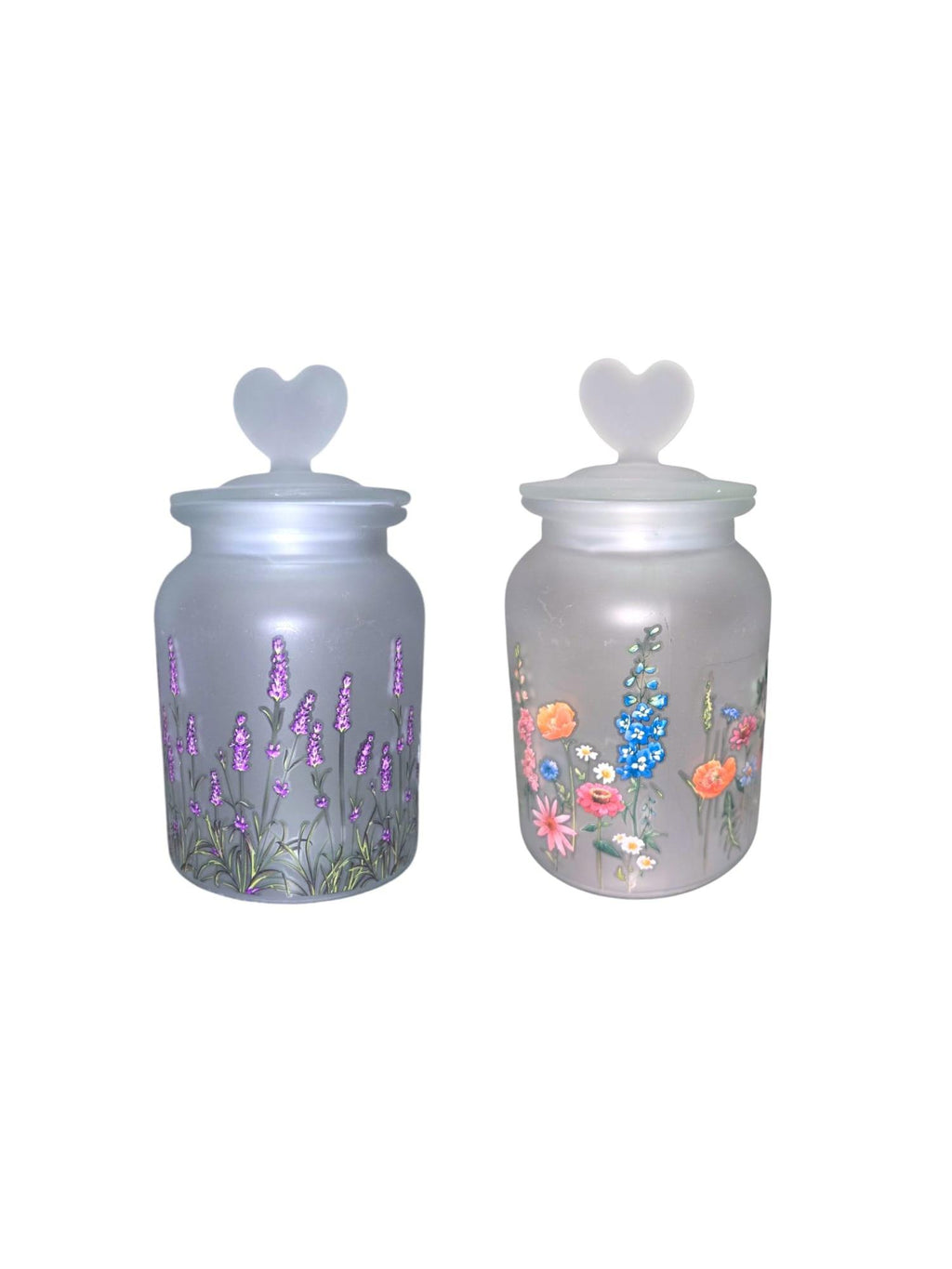 MD Lavender Flowers Canister w Lid