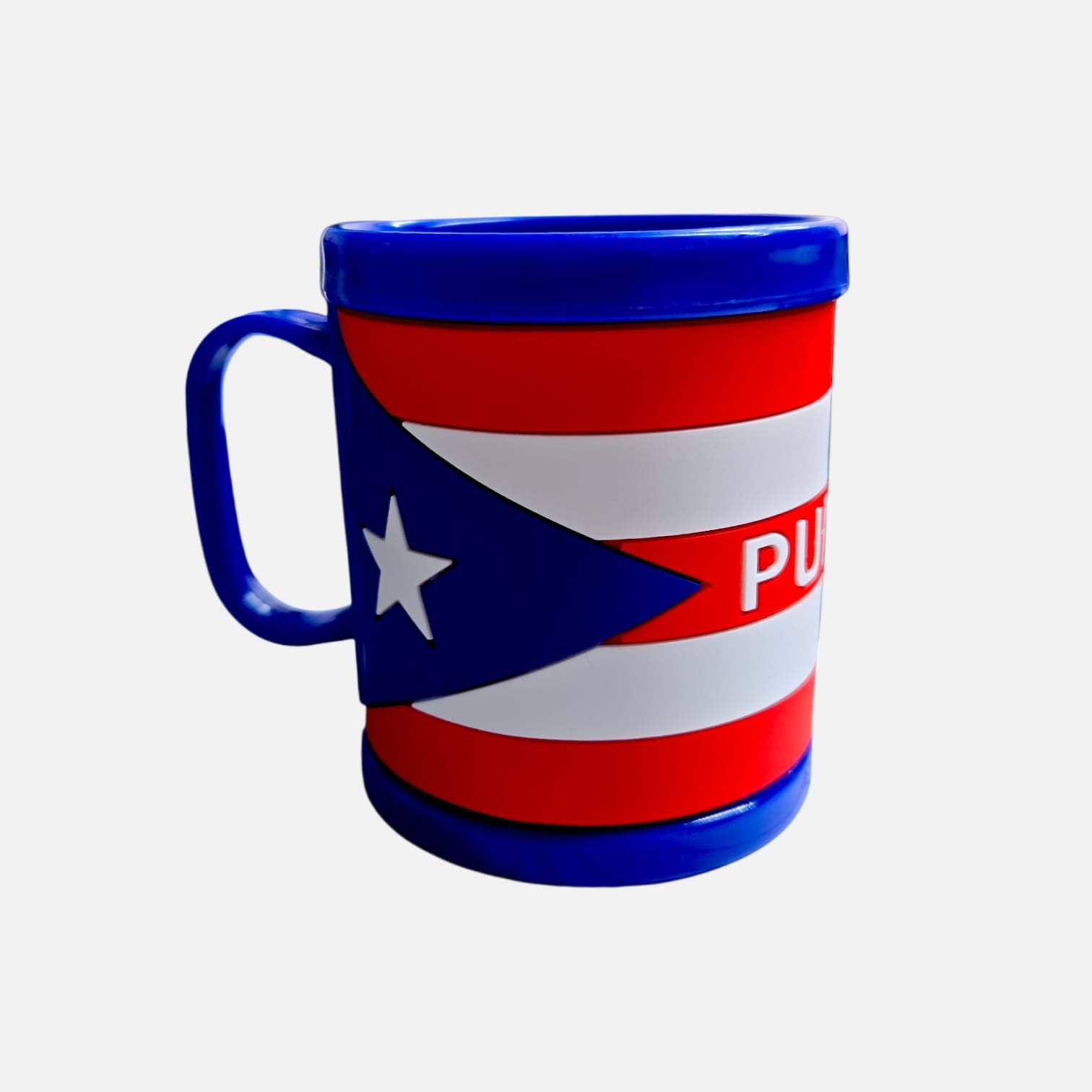 Souvenir de Puerto Rico- Taza de Cafée de P.R. (Azul)