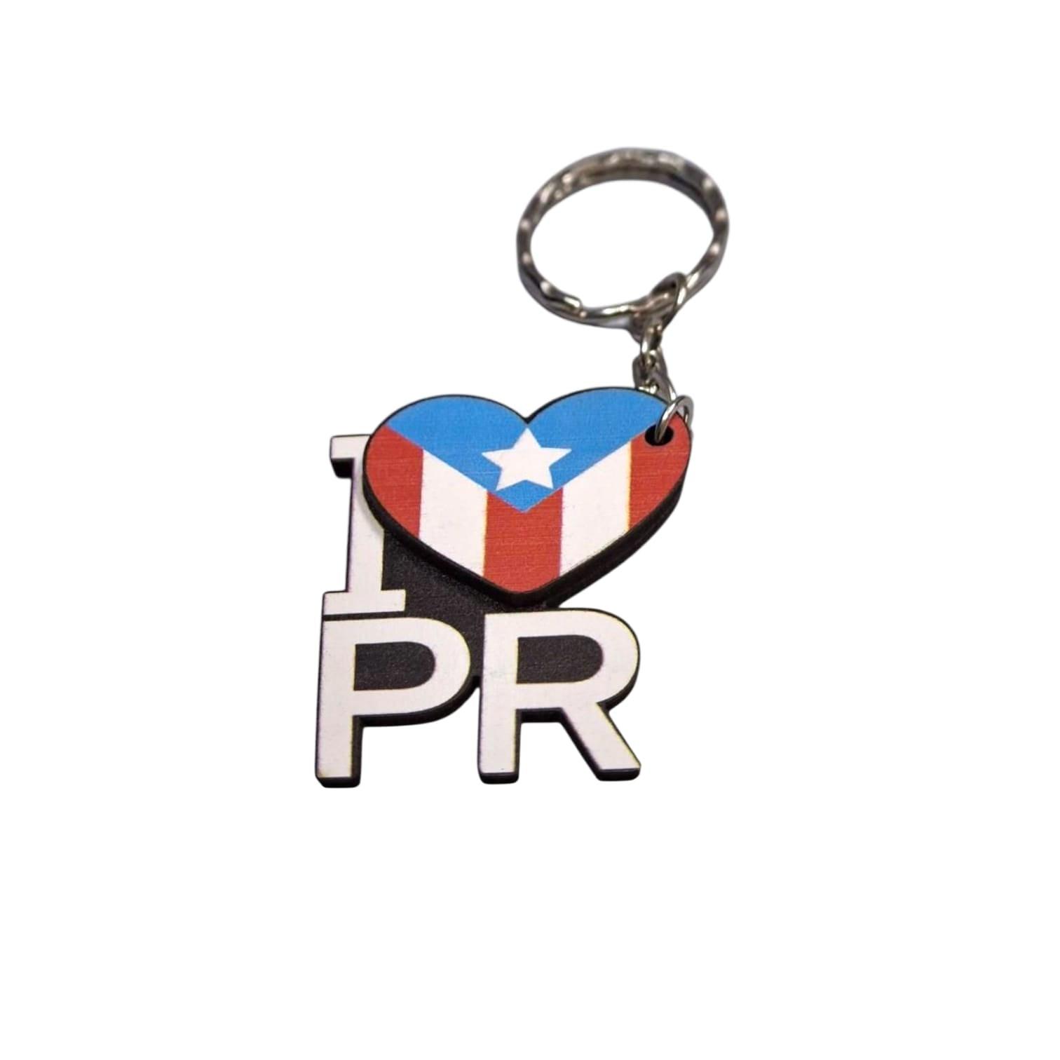 Souvenir de Puerto Rico- Llavero Madera PR.