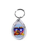 Souvenir de Puerto Rico- LLavero Plástico con diseño de gota de agua