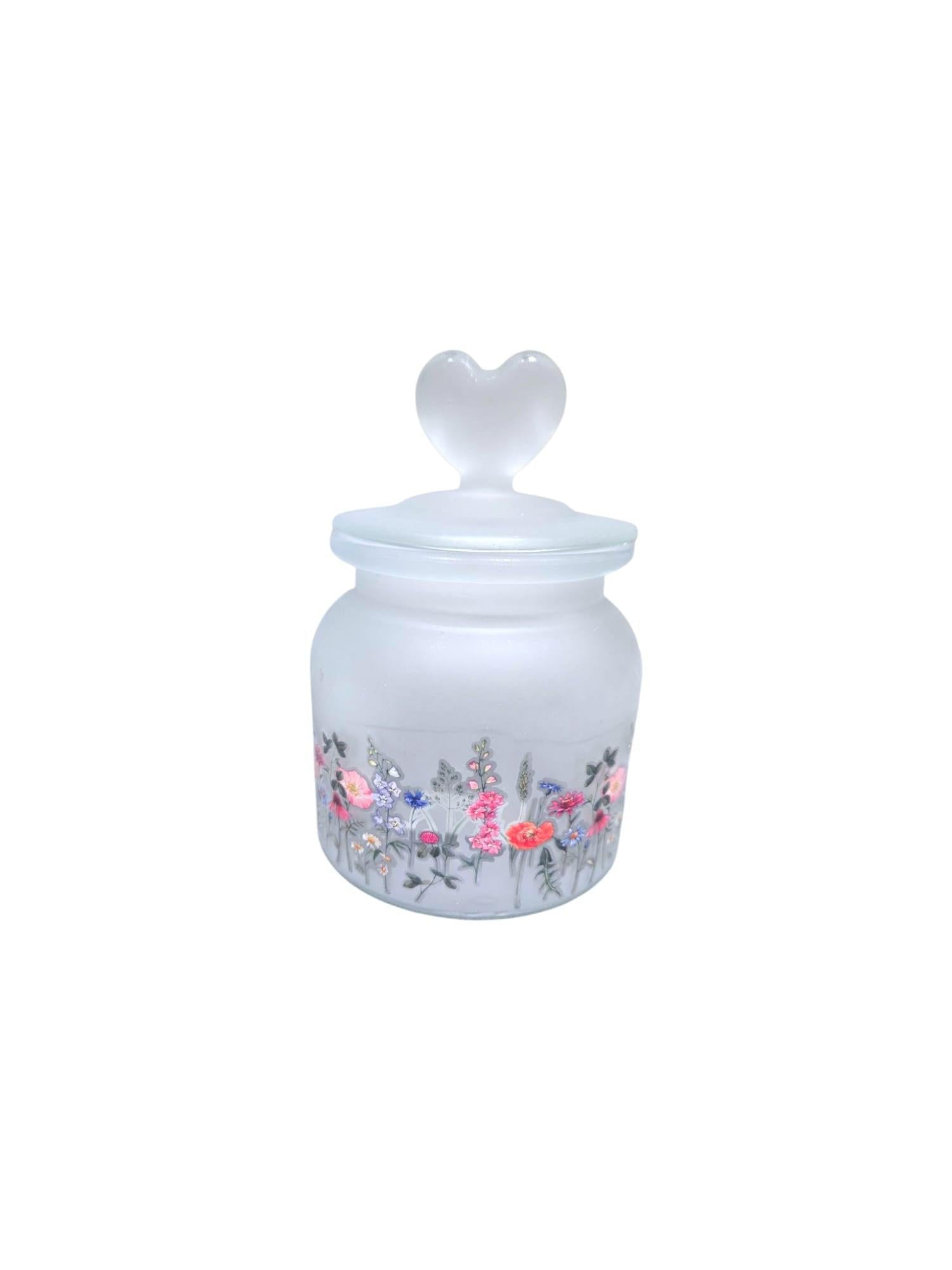 MD Lavender Flowers Canister w Lid