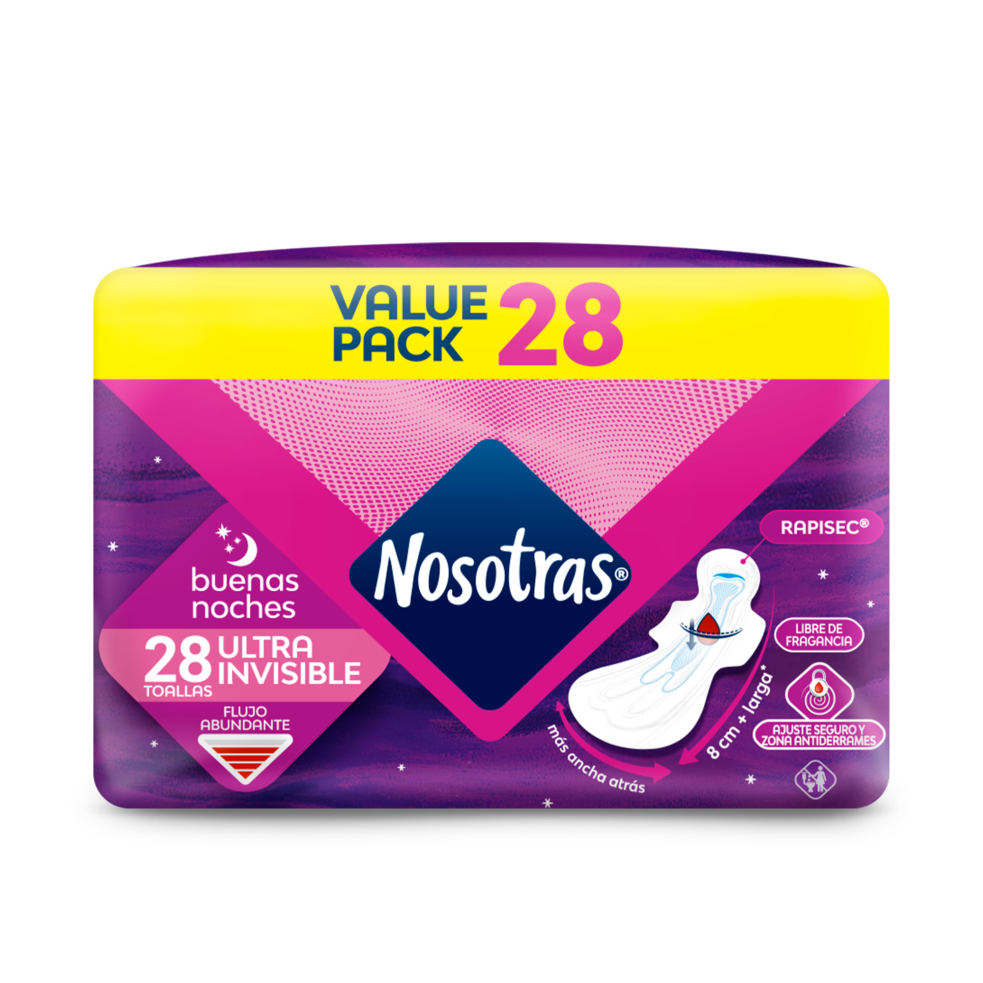 Nosotras Goodnight / ULTRA THIN OVERNIGHT (28 Pads)