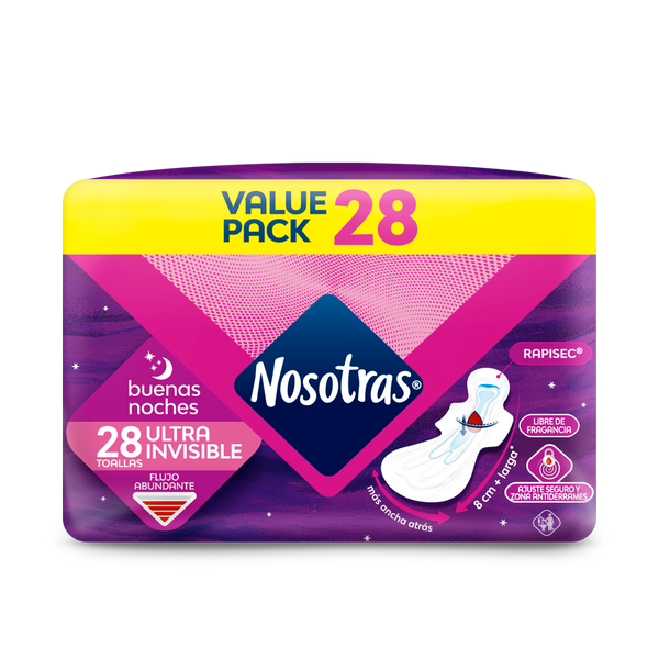 Nosotras Goodnight / ULTRA THIN OVERNIGHT (28 Pads)