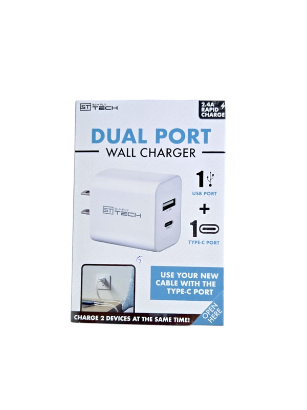 Dual Port Wall Charger