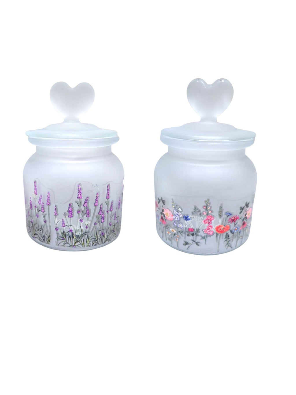 MD Lavender Flowers Canister w Lid