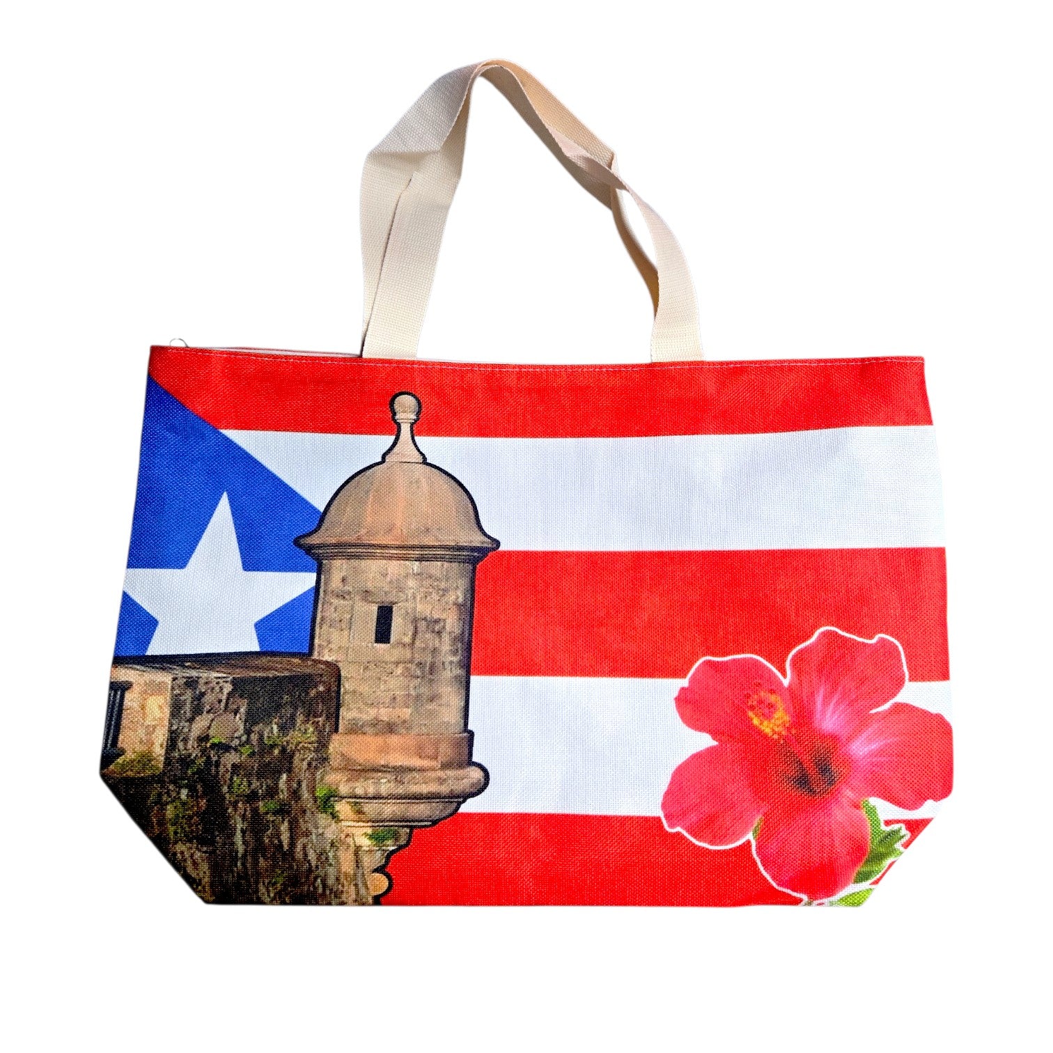 Souvenir de Puerto Rico – Bulto Playa con Diseño Boricua