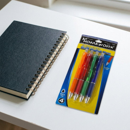 A+ Homework - Retractable Ball Point Pen (4 Pack)