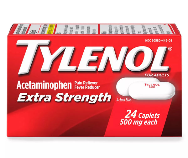Tylenol Extra Strength 500mg (24 Caplets)