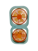 Rechargeable double fan