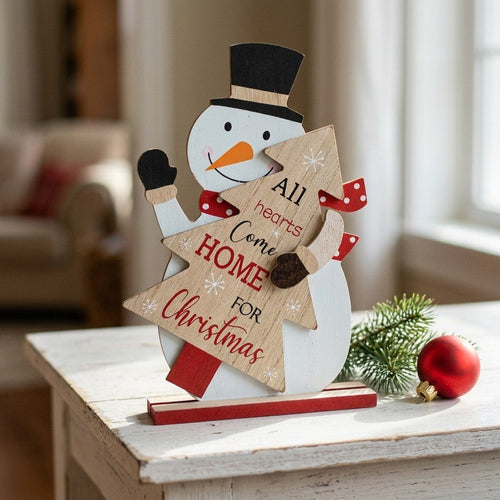 Christmas 2D Snowman Table Decor | Adorno Navideño de Mesa | 5.8" x 9.3"