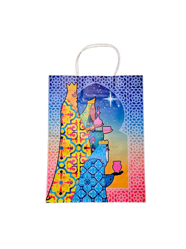 Bolsas de regalos con diseño de los Tres Reyes Magos